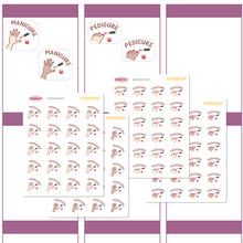 Load image into Gallery viewer, NAIL POLISH MANICURE PEDICURE PLANNER STICKERS SD0006~SD0007