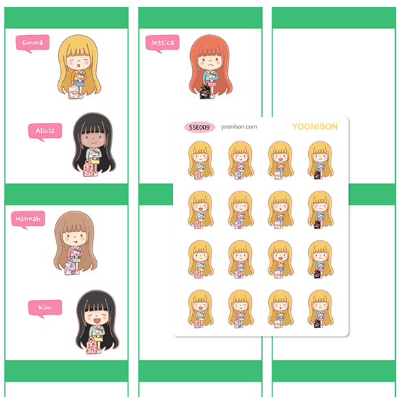 BACK TO SCHOOL TIRED BACKPACK PLANNER STICKERS SSE009